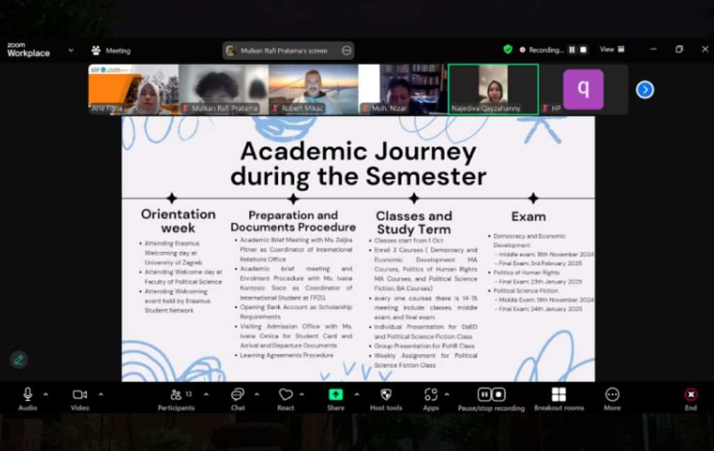 FISIP UNILA MELAKUKAN MONEV PELAKSANAAN STUDENT MOBILITY DENGAN UNIVERSITAS ZAGREB, KROASIA -3