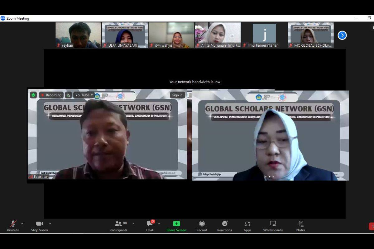Read more about the article Jurusan Ilmu Pemerintahan FISIP Universitas Lampung Sukses Menyelenggarakan Global Scholars Network GSN