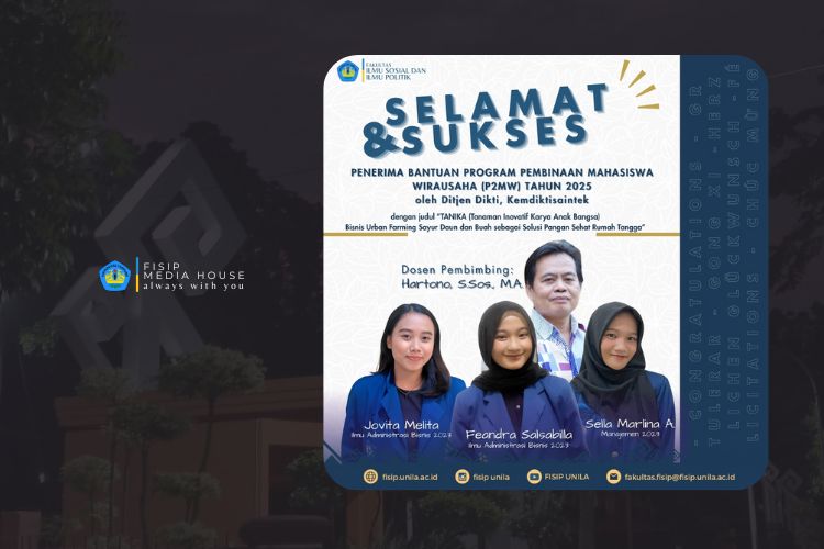 Read more about the article Lolos Program P2MW 2025: Mahasiswi Administrasi Bisnis Unila Bawa Inovasi Urban Farming ke Kancah Nasional