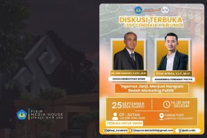Read more about the article Diskusi Terbuka PS Administrasi Bisnis bersama LSP Cendekia, Tema “Ngemas Janji, Menjual Harapan: Bedah Marketing Politik”