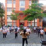 Jaga Kebugaran Civitas Akademika FISIP Gelar Senam Pagi