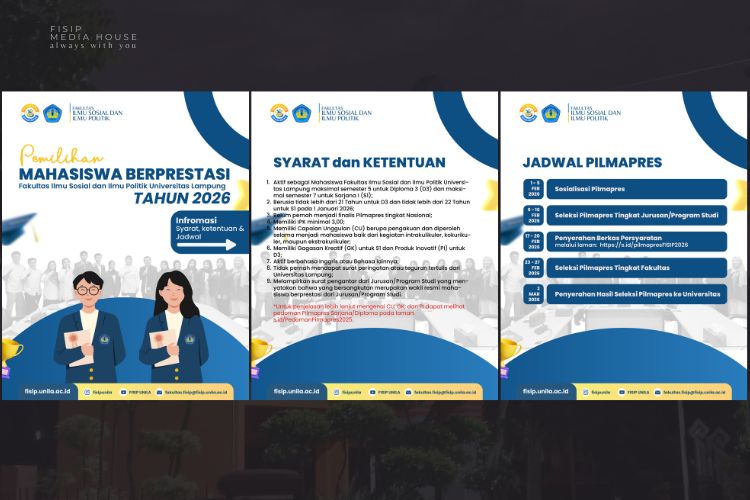 Read more about the article Fisip Resmi Mulai Seleksi Pemilihan Mahasiswa Berprestasi 2026
