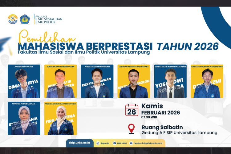 Read more about the article FISIP Umumkan Pemenang Pilmapres Tingkat Fakultas, Dinal Azmi Raih Skor Tertinggi Pilmapres 2026