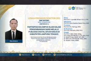 Read more about the article Ujian Promosi Doktor (S3) – Doktor Ke-14