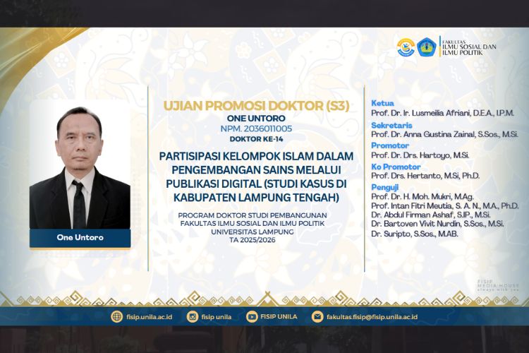 Read more about the article Ujian Promosi Doktor (S3) – Doktor Ke-14